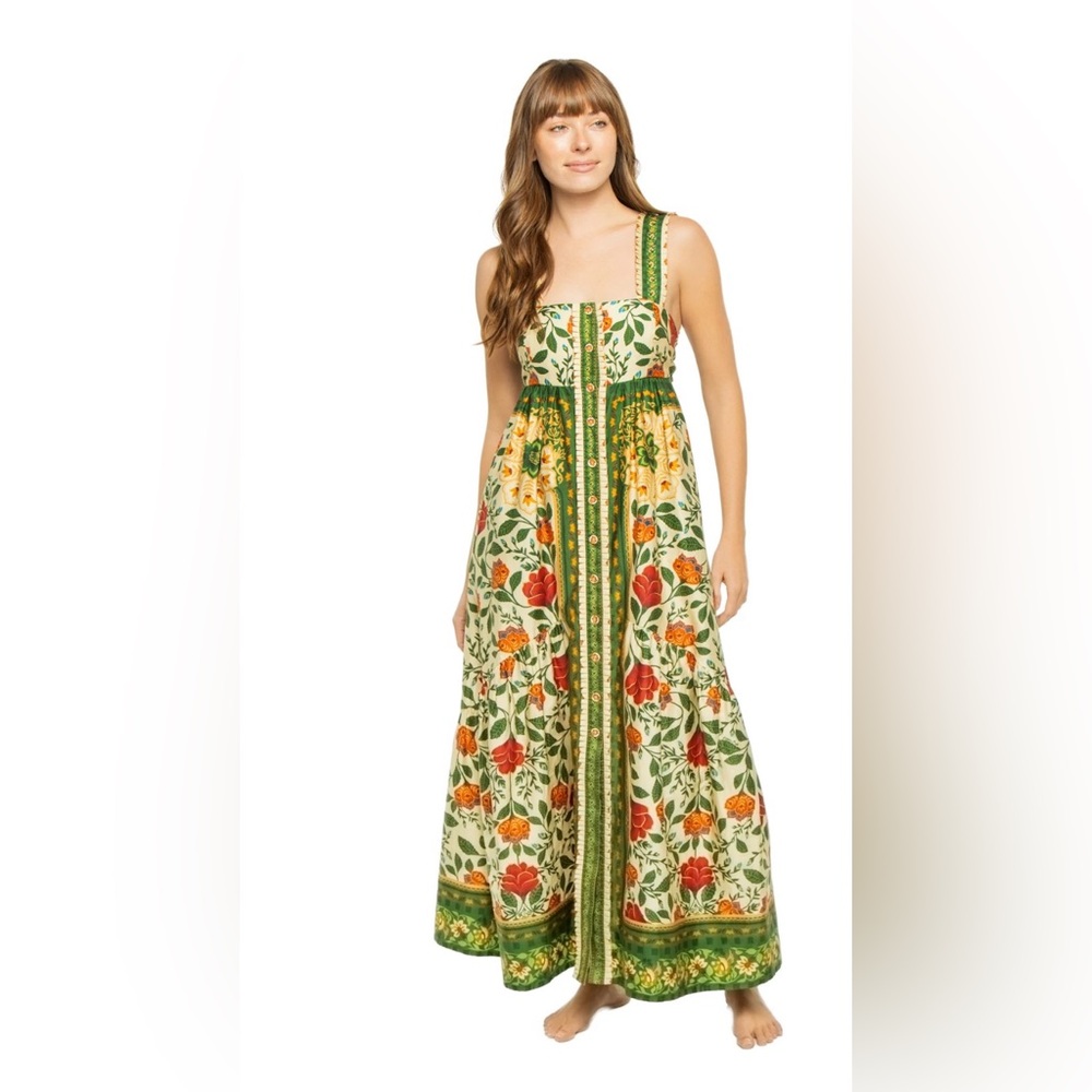 FARM Rio Garden Tapestry Floral Maxi Dress, small